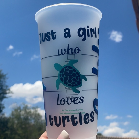 Other - Custom 24oz Reusable Tumbler ‘Turtles’